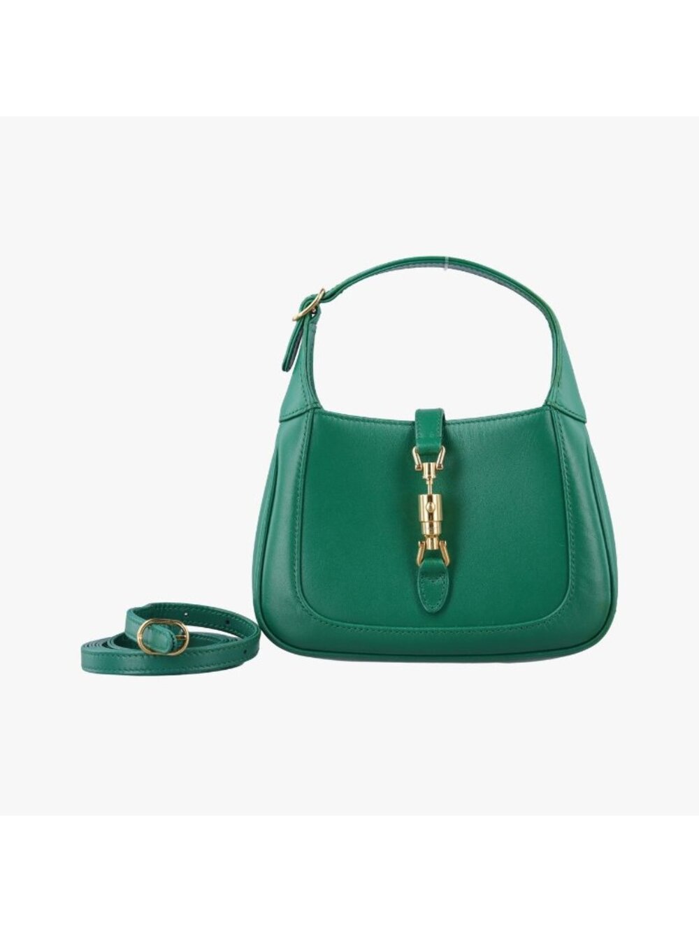 Gucci Jackie 1961 Green Leather Shoulder Bag